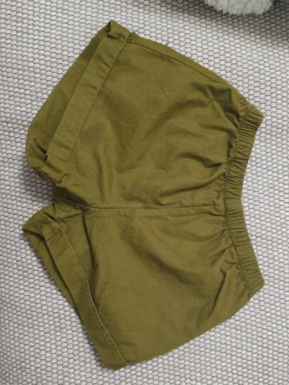 Bonpoint Olive/Tan Elastic-Waist Kids Bottoms